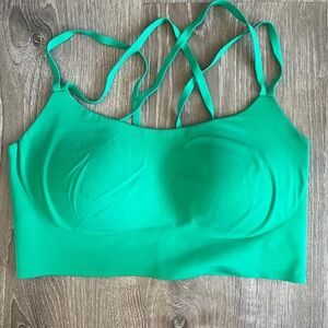 AERIE Real Me Hold Up Sports bra - green